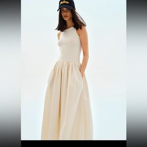 Source Unknown cotton tank dress in tofu